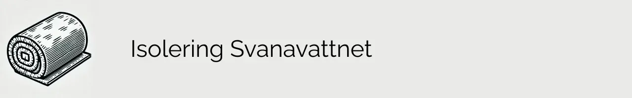 Isolering Svanavattnet